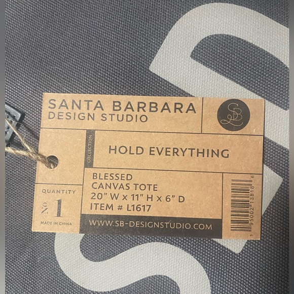 Blessed - Canvas Tote Bag, Gray - Picture 5 of 5